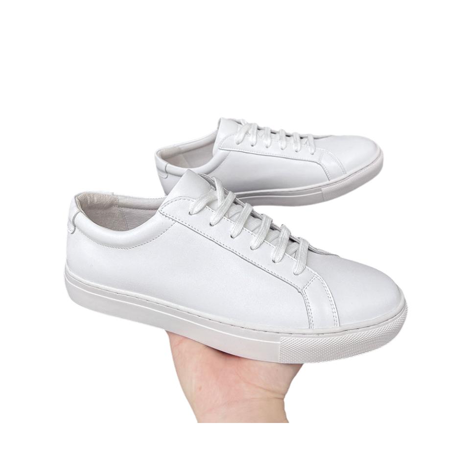 Moratio Blanc Sneakers Rehaussantes +5 cm plus haut